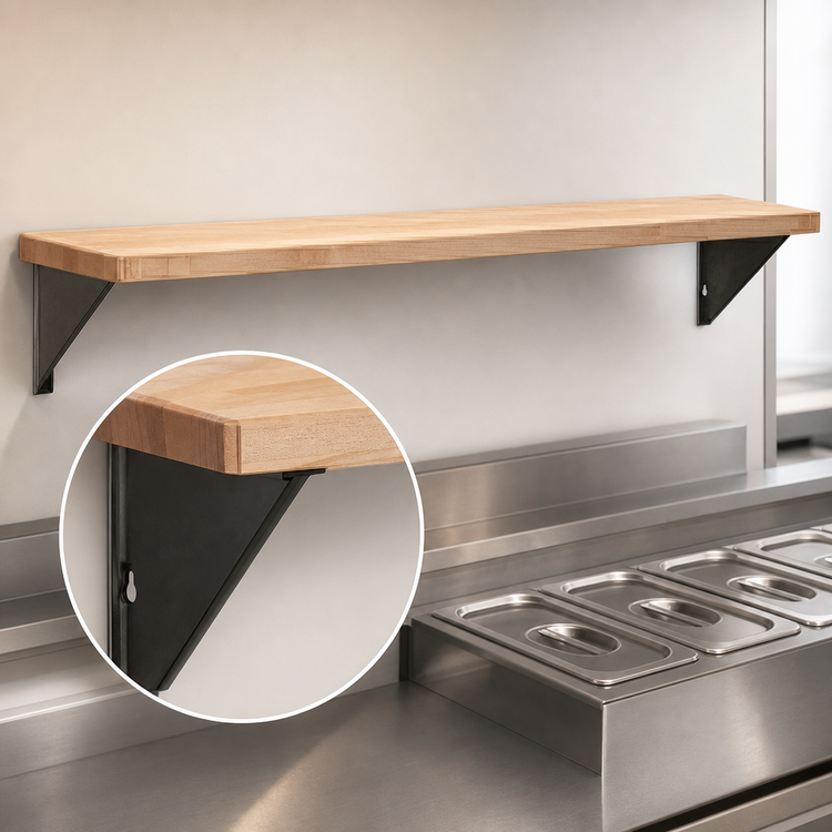 Product image #4 for Eagle Group 94-1/2-Inch Hardwood Cutting Board with Stationary Brackets for HT6 Carving Station