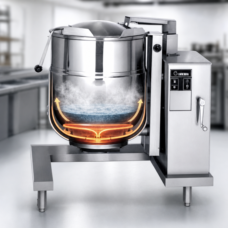 Product image #4 for Groen DH-60A 60-Gallon Gas Crank-Tilt Steam Jacketed Kettle with Advanced Digital Controls