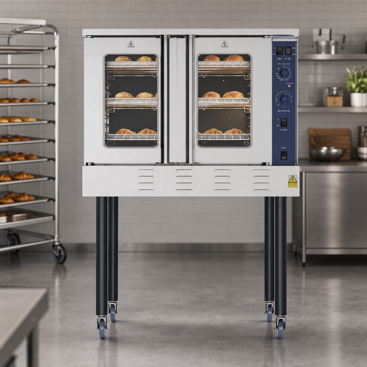 Product image #5 for KoolMore 38-Inch Full Size Single Deck Natural Gas Commercial Convection Oven