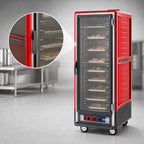 Thumbnail image #4 for Metro C5 Insulation Armour C539-HFC-L Full-Height Mobile Heated Holding Cabinet, Clear Door, 35 Full-Size Pan Capacity