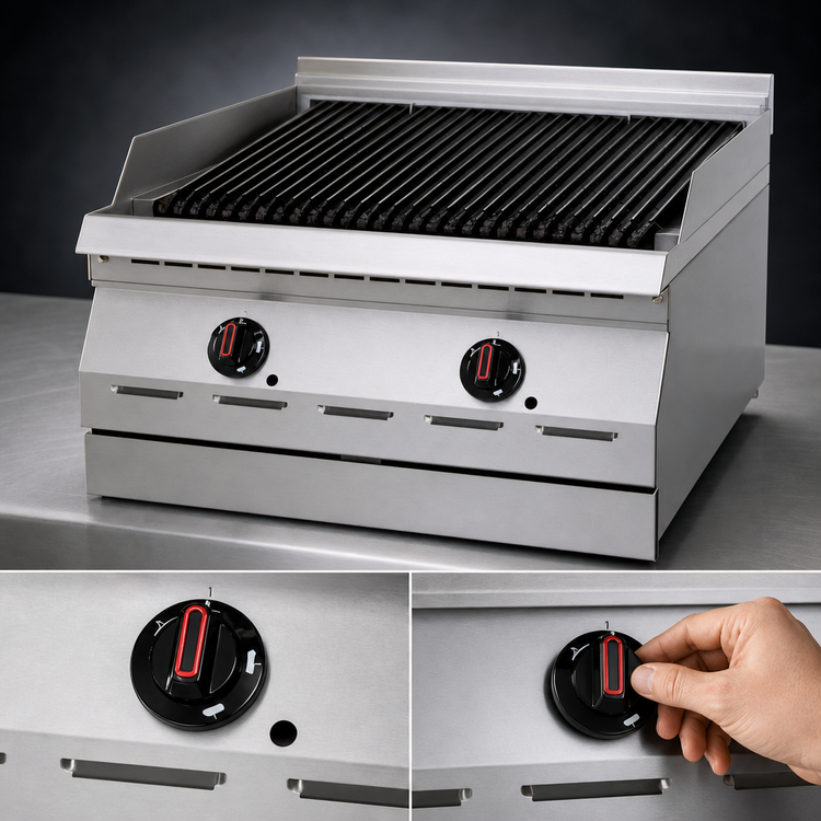 Product image #4 for Garland Designer Series 36-Inch Countertop Gas Charbroiler with Flame-Failure Protection