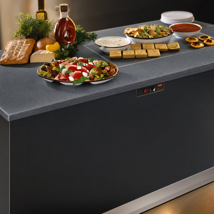 Product image #4 for Hatco Glo-Ray Built-In Rectangular Simulated Stone Heated Shelf, 31-5/8 x 19-5/8 x 2-1/4 Inches