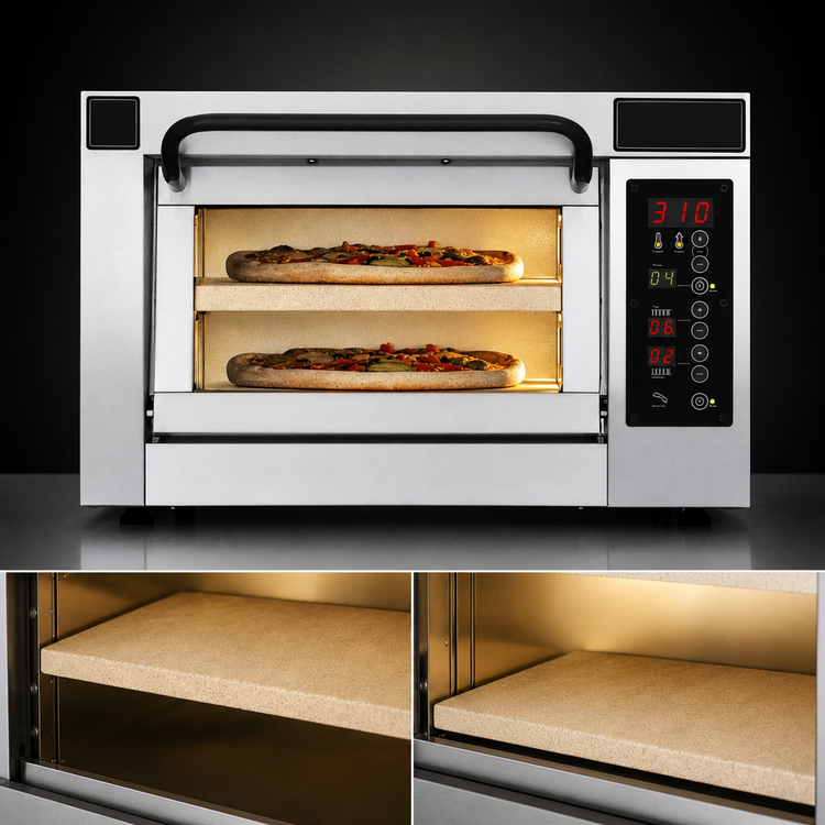 Product image #4 for PizzaMaster PM 551ED-2 Countertop Electric Pizza Oven with 1 Independent Chamber and Digital Controls