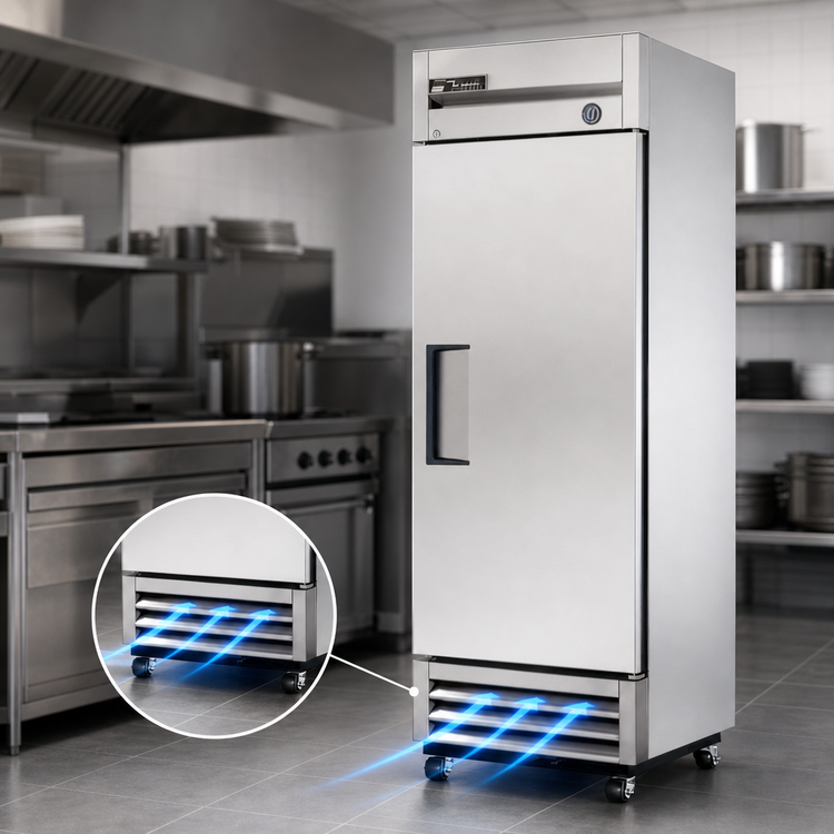 Product image #4 for True 1-Section Reach-In Freezer, Solid Door, 0°F, Bottom-Mounted Self-Contained Refrigeration