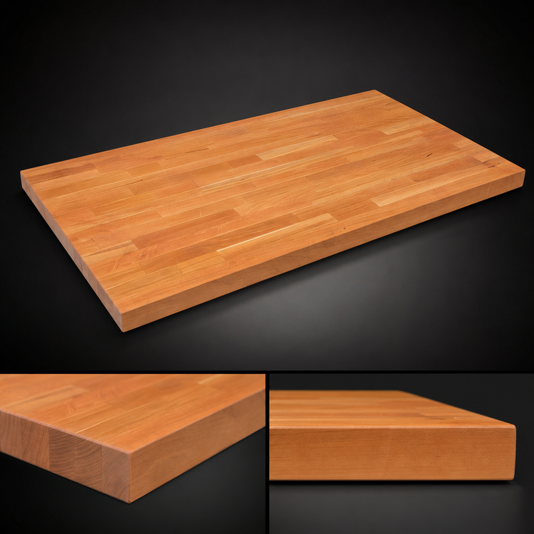 Product image #4 for John Boos Boos Block American Cherry Edge Grain Kitchen Countertop, 60 x 27 x 1-1/2 Inch, Varnique Finish