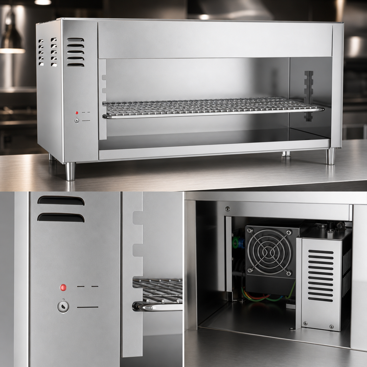 Product image #5 for Vulcan 36-1/2-Inch Electric Quartz Infrared Cheesemelter, 3.6 kW, Countertop/Wall Mount