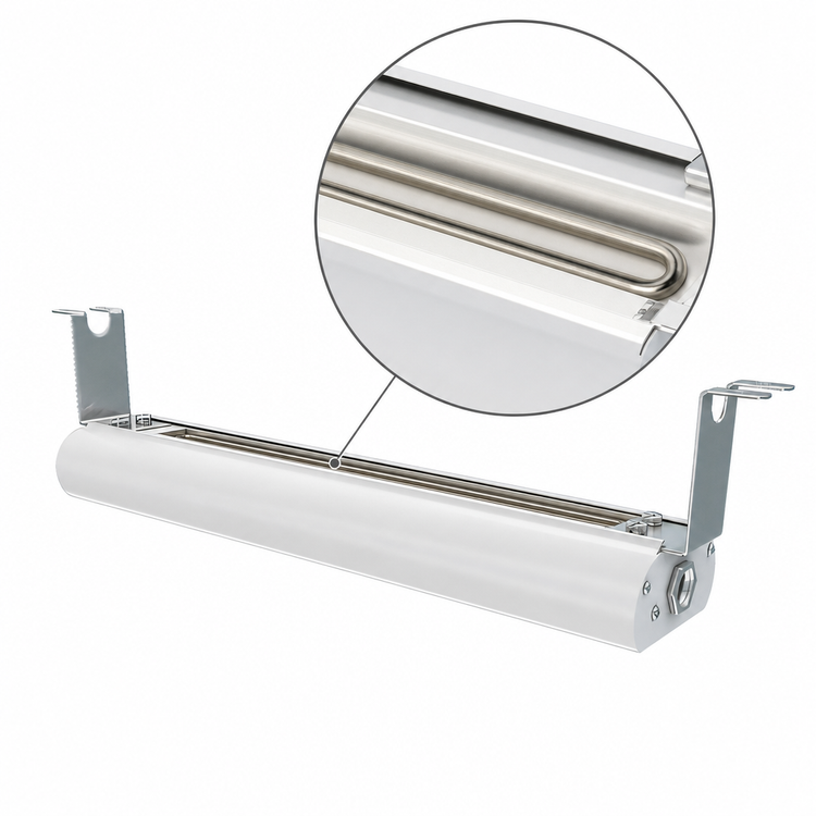 Product image #4 for Vollrath 18-Inch Low Profile Unlighted Heat Strip Lamp, White Hammer Powder Coat