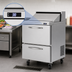 Thumbnail image #4 for Turbo Air PRO Series 27-1/2-Inch 1-Section 2-Drawer Sandwich/Salad Prep Table with 8-Pan Capacity