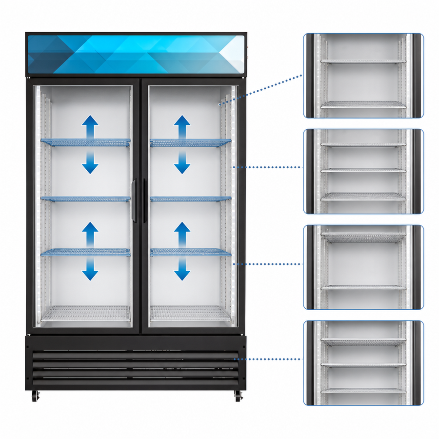 Eight Adjustable Shelves