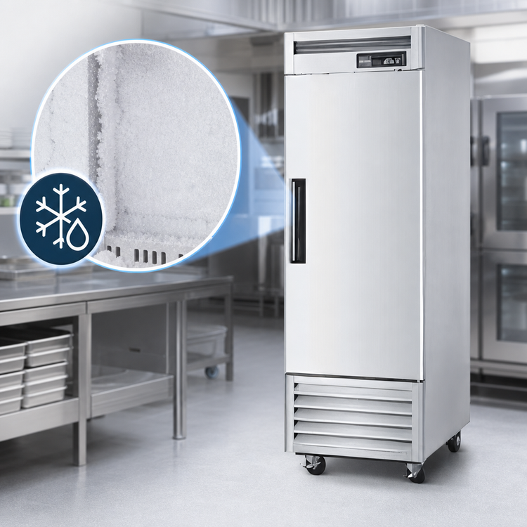 Product image #4 for Maxx Cold 1-Section Reach-In Freezer with Solid Hinged Door, 18.9 Cu. Ft., Bottom Mount, Stainless Steel