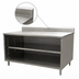 Thumbnail image #4 for BK Resources 48 x 30-Inch Stainless Steel Chef Table with Open Front Cabinet Base and 5-Inch Riser