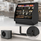 Thumbnail image #4 for Structural Concepts Fusion® GHSS1056RLB (CURVED) Open Curved Countertop Refrigerated Self-Service Display Case, Remote DX, 123-3/8"W