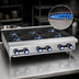 Thumbnail image #4 for Imperial IHPA-4-24 24-Inch Stainless Steel Gas Countertop Hot Plate with 4 Open Burners and Standing Pilot Lights
