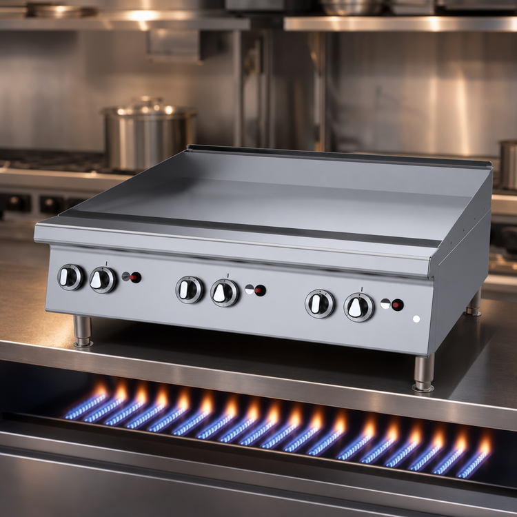 Product image #4 for Garland GTGG36-GT36M 36-Inch Heavy-Duty Countertop Gas Griddle with Thermostatic Controls, Smooth Steel Plate, and 84,000 BTU