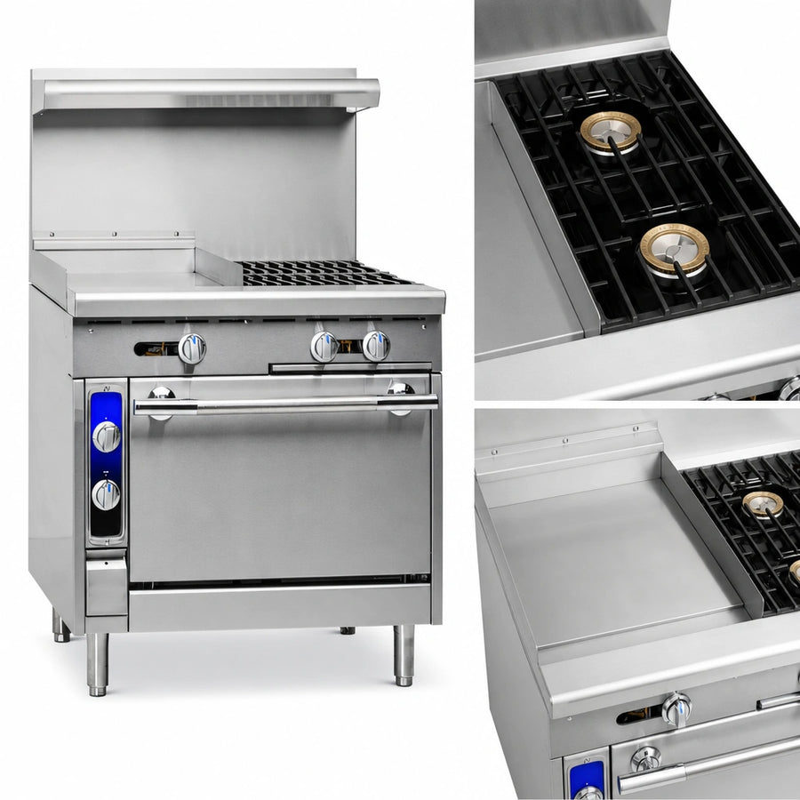 Two Open Burners