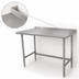 Thumbnail image #4 for Advance Tabco 108-Inch x 36-Inch 16-Gauge 430 Stainless Steel Open Base Work Table with Rear Up-Turn
