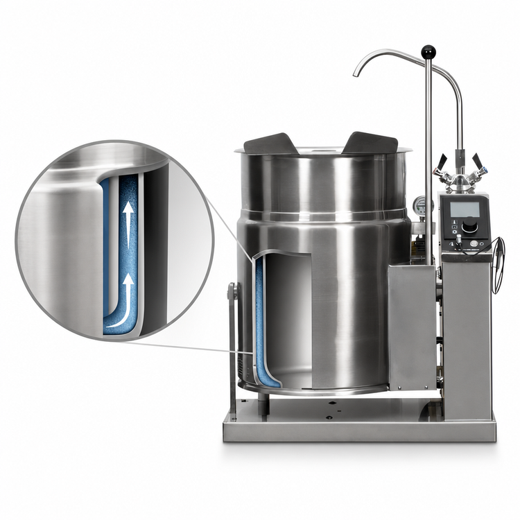 Product image #4 for Cleveland Range Electric Countertop Tilting Kettle, 12-Gallon, Self-Contained, 2/3 Steam-Jacketed