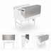 Thumbnail image #4 for John Boos 42-Inch Single Underbar Speed Rail Locking Cover, 18/300 Stainless Steel