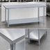 Thumbnail image #4 for Stainless Steel Work Table with Undershelf, 84 x 30 x 36 Inches