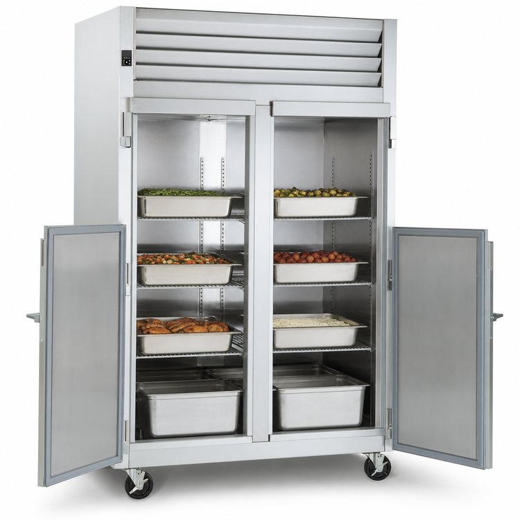 Product image #4 for Traulsen Spec-Line Two-Section Reach-In Heated Holding Cabinet, Half-Height Solid Doors, Standard Depth