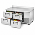 Thumbnail image #4 for True 2-Section Deep Worktop Refrigerator with 4 Drawers, Stainless Steel
