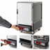 Thumbnail image #4 for Metro C5 3 Series Half-Height Heated Holding Cabinet with Solid Door, Gray Insulation Armour, Fixed Wire Slides