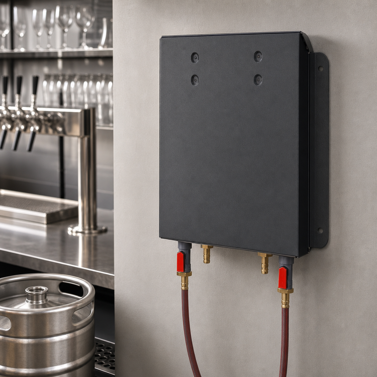 Product image #4 for Pro-Line Wall-Mount Double Blending Panel Gas Blender for Beer Dispensers