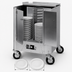Thumbnail image #4 for Heated Dish Dolly, 180 Plate Capacity, Enclosed Hinged Doors, Aluminum, 120V