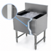 Thumbnail image #4 for Advance Tabco Prestige 18-Inch Wide Stainless Steel Bar Ice Chest, 51-Lb Capacity, Without Cold Plate