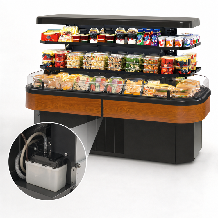 Product image #4 for Federal Industries Islands Specialty Display Island Self-Serve Refrigerated Merchandiser, 84.5" W, Self-Contained Refrigeration