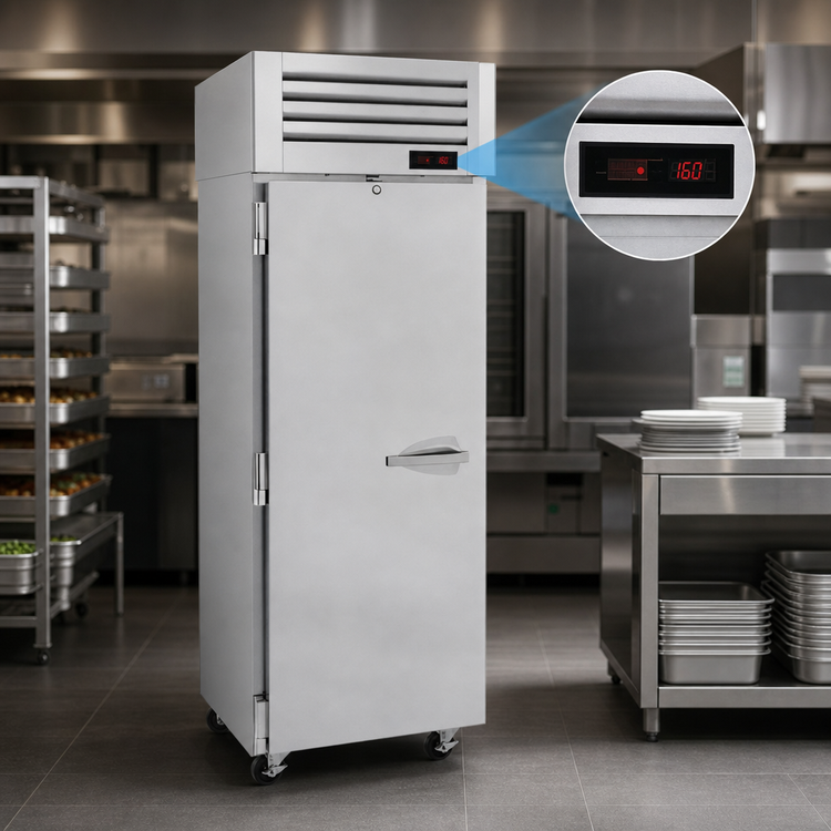 Product image #4 for Turbo Air PRO Series Pass-Thru Heated Holding Cabinet, 1-Section, 26 Cu. Ft., 115V, Right-Hinged
