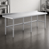 Thumbnail image #4 for 84 Inch x 30 Inch x 34 Inch Open Base 18 Gauge 304 Stainless Steel Worktable