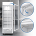 Thumbnail image #5 for Beverage-Air MarketMax 1-Section Reach-In Glass Door Freezer Merchandiser, 19.08 Cu. Ft., White