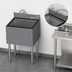 Thumbnail image #4 for Choice Extra Deep Stainless Steel Underbar Ice Bin, 36 Inch W x 19 Inch D, 139 lb. Capacity