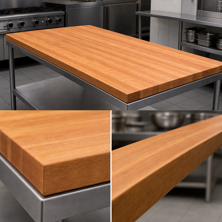 Product image #4 for Boos Block 60-Inch x 30-Inch x 3-Inch Edge Grain Cherry Kitchen Countertop with Varnique Finish