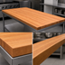 Thumbnail image #4 for Boos Block 60-Inch x 30-Inch x 3-Inch Edge Grain Cherry Kitchen Countertop with Varnique Finish