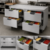 Thumbnail image #4 for Beverage-Air WTFD60AHC-4-FLT 60-Inch Two-Section Flat Top Worktop Freezer with 4 Drawers