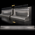 Thumbnail image #4 for Perlick 78-Inch 26-Faucet Modular Wall-Mount Glycol-Cooled Draft Beer Dispensing Tower, Bottom Lead-Out