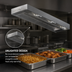 Thumbnail image #4 for Eagle RedHots 18-Inch Single Unlighted Rod-Type Strip Heat Lamp with Remote, 208V
