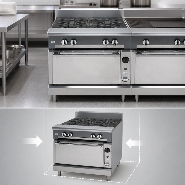 Product image #4 for Vulcan V336H 36-Inch Heavy Duty Modular Gas Range with 3 Hot Tops