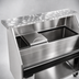Thumbnail image #4 for Glastender 48-Inch Portable Bar for Stackable Cups with Stainless Steel Top, Ice Bin, and Cup Storage