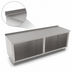 Thumbnail image #4 for John Boos 120-Inch x 36-Inch Open Front Stainless Steel Work Table with 1-1/2-Inch Rear Riser