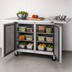 Thumbnail image #4 for Turbo Air Super Deluxe Series 72-5/8-Inch Two-Section Undercounter Refrigerator with Extended Countertop, 12.2 Cu. Ft.