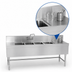 Thumbnail image #4 for Eagle Group Spec-Bar Four-Compartment Underbar Sink Unit with Right Drainboard, 60 Inches