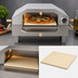 Thumbnail image #5 for Omcan 1-Deck Countertop Propane Gas Pizza Oven with Foldable Legs and Pizza Stone