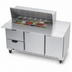 Thumbnail image #5 for Beverage-Air 72-Inch Three-Section Mega Top Refrigerated Prep Table with 18-Pan Top, 2 Doors, and 2 Drawers