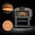 Thumbnail image #4 for Marra Forni Facade EF130W Enclosed Wood-Fired Pizza Oven with 51.18-Inch Round Brick Deck and Stationary Stand
