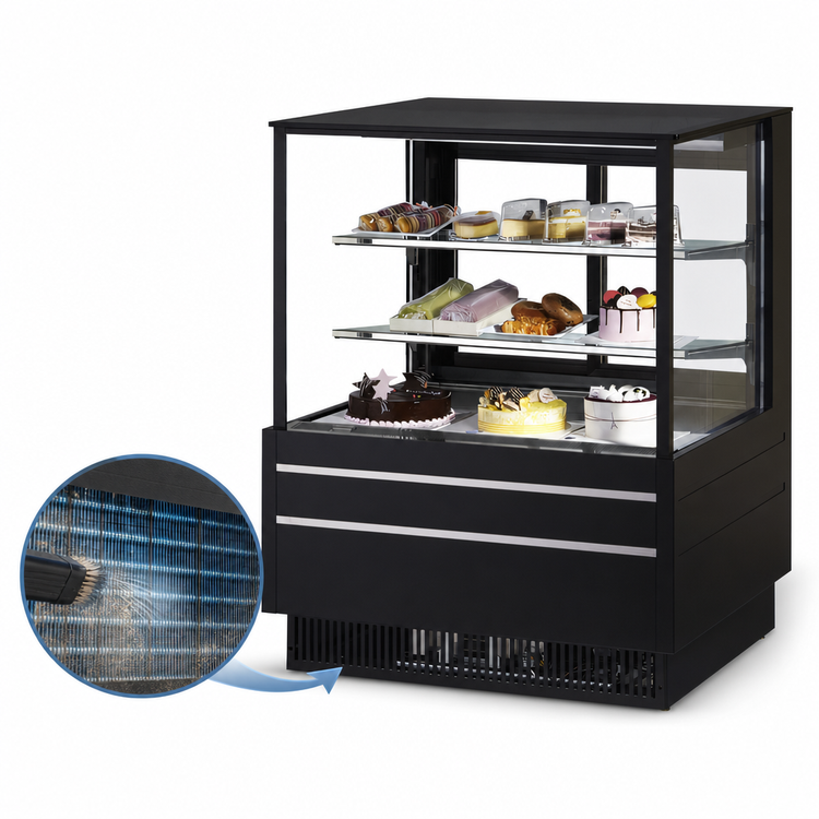 Product image #5 for Turbo Air 36-1/2" Full-Service See-Thru Refrigerated Display Case, 11.8 Cu. Ft., Self-Contained, Straight Glass