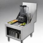 Thumbnail image #4 for Perlick Corporation Top Shelf ES24 Freestanding Underbar Blender Stand, 24"W x 27-3/4"D, Flat Work Top, Side Splashes, Stainless Steel
