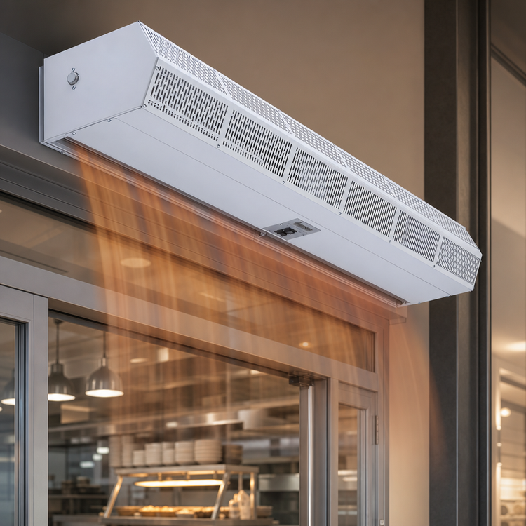 Product image #4 for Berner Commercial Low Profile 8 42-Inch Electric Heated Air Curtain